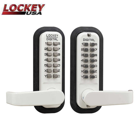 Lockey - 2835-DC - Mechanical Keypad - Keyless Lock - Lever - Passage - Double Combination - UHS Hardware Lockey - 2835-DC - Mechanical Keypad - Keyless Lock - Lever - Passage - Double Combination - UHS Hardware