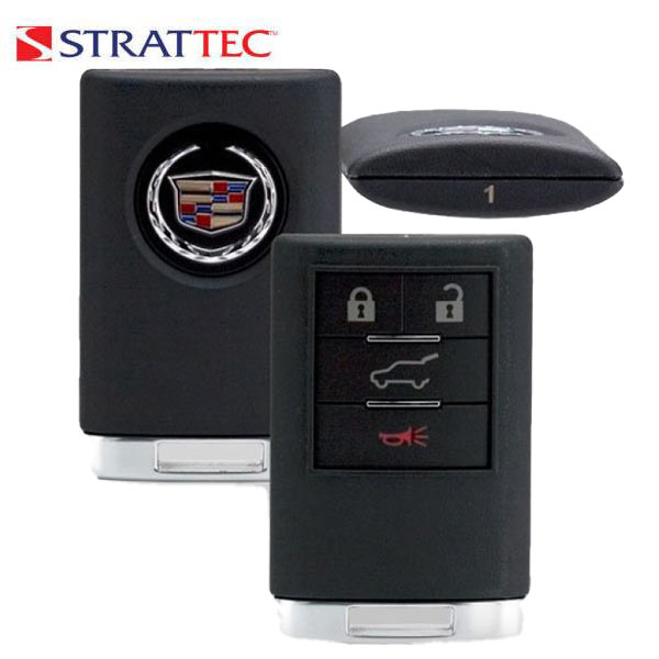 2008-2013 Cadillac CTS / 4-Button Key FOB / PN: 5923881 / OUC6000066 / Driver #1 (Strattec) - UHS Hardware 2008-2013 Cadillac CTS / 4-Button Key FOB / PN: 5923881 / OUC6000066 / Driver #1 (Strattec) - UHS Hardware
