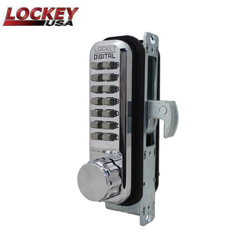 Lockey - 2950-DC - Narrow Stile - Mechanical Keypad - Keyless Hook Bolt Lock - Double Combination - UHS Hardware Lockey - 2950-DC - Narrow Stile - Mechanical Keypad - Keyless Hook Bolt Lock - Double Combination - UHS Hardware