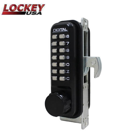 Lockey - 2950-DC - Narrow Stile - Mechanical Keypad - Keyless Hook Bolt Lock - Double Combination - UHS Hardware Lockey - 2950-DC - Narrow Stile - Mechanical Keypad - Keyless Hook Bolt Lock - Double Combination - UHS Hardware