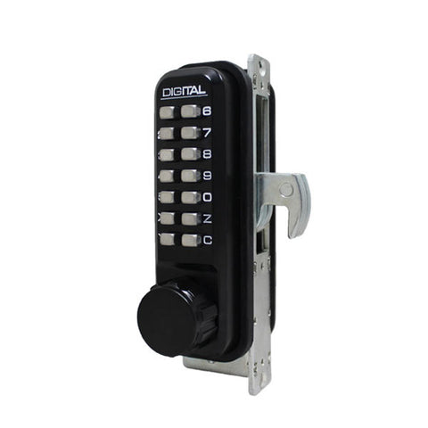 Lockey - 2950-DC - Narrow Stile - Mechanical Keypad - Keyless Hook Bolt Lock - Double Combination - UHS Hardware Lockey - 2950-DC - Narrow Stile - Mechanical Keypad - Keyless Hook Bolt Lock - Double Combination - UHS Hardware