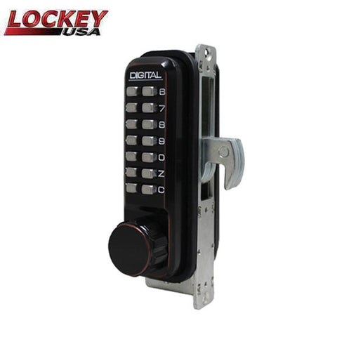 Lockey - 2950-DC - Narrow Stile - Mechanical Keypad - Keyless Hook Bolt Lock - Double Combination - UHS Hardware Lockey - 2950-DC - Narrow Stile - Mechanical Keypad - Keyless Hook Bolt Lock - Double Combination - UHS Hardware