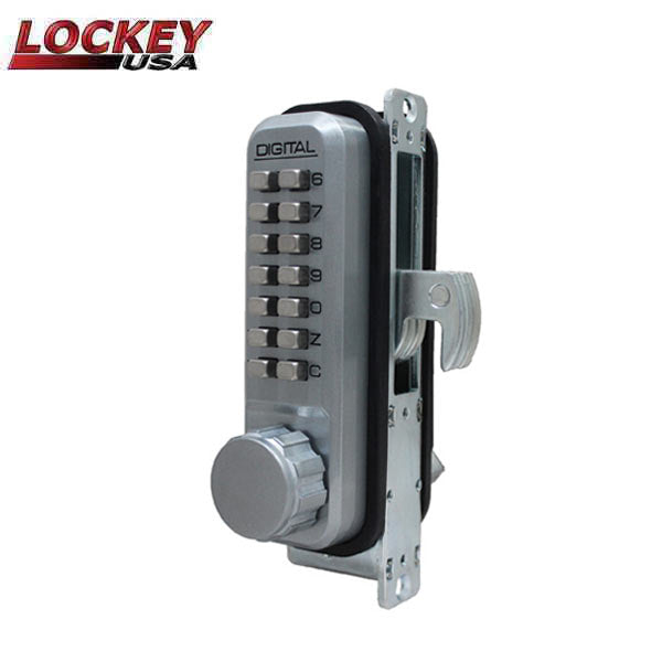 Lockey - 2950-DC - Narrow Stile - Mechanical Keypad - Keyless Hook Bolt Lock - Double Combination - UHS Hardware Lockey - 2950-DC - Narrow Stile - Mechanical Keypad - Keyless Hook Bolt Lock - Double Combination - UHS Hardware