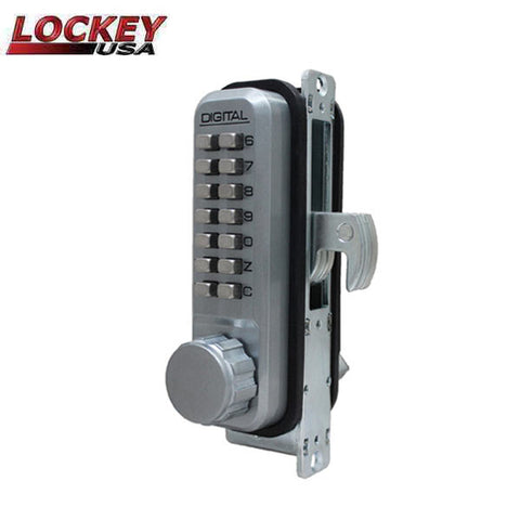 Lockey - 2950-DC - Narrow Stile - Mechanical Keypad - Keyless Hook Bolt Lock - Double Combination - UHS Hardware Lockey - 2950-DC - Narrow Stile - Mechanical Keypad - Keyless Hook Bolt Lock - Double Combination - UHS Hardware