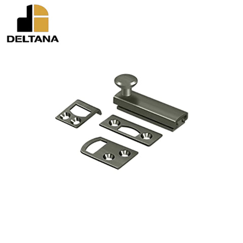 Deltana - 2" Surface Bolt - Concealed Screw - Heavy Duty - Optional Finish Deltana - 2" Surface Bolt - Concealed Screw - Heavy Duty - Optional Finish
