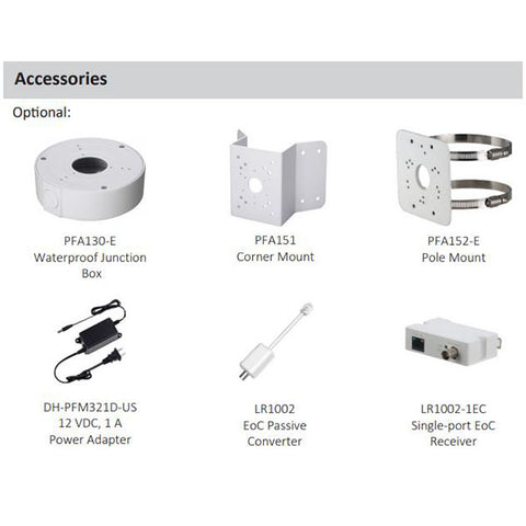 Dahua / IP Camera / 4MP Bullet / 3.6 mm Fixed Lens / WDR / IP67 / ePoE / 5 Year Warranty / DH-N45EF63 - UHS Hardware Dahua / IP Camera / 4MP Bullet / 3.6 mm Fixed Lens / WDR / IP67 / ePoE / 5 Year Warranty / DH-N45EF63 - UHS Hardware