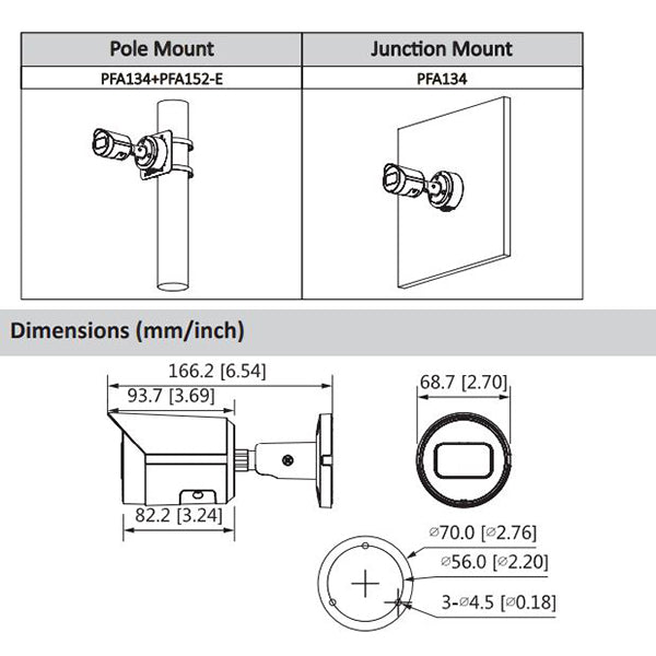 Dahua / IP Camera / 4MP Bullet / 2.8 mm Fixed Lens / WDR / IP67 / Starlight / 5 Year Warranty / DH-N42BD32 - UHS Hardware Dahua / IP Camera / 4MP Bullet / 2.8 mm Fixed Lens / WDR / IP67 / Starlight / 5 Year Warranty / DH-N42BD32 - UHS Hardware
