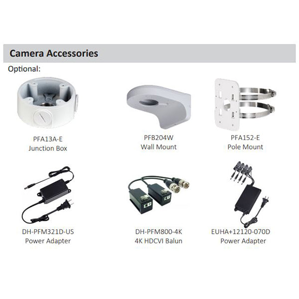 Dahua / HDCVI DVR Kit / 4 Channels / Penta-brid / 4 x 2MP, Mini Eyeball / 4K / 2 TB HDD /DH-C542E42A - UHS Hardware Dahua / HDCVI DVR Kit / 4 Channels / Penta-brid / 4 x 2MP, Mini Eyeball / 4K / 2 TB HDD /DH-C542E42A - UHS Hardware