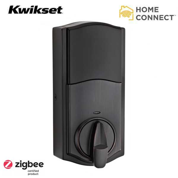 Kwikset - SmartCode 914 - Electronic Traditional Deadbolt w/ Home Connect / Zigbee / SmartKey  - US11P - Venetian Bronze - UHS Hardware Kwikset - SmartCode 914 - Electronic Traditional Deadbolt w/ Home Connect / Zigbee / SmartKey  - US11P - Venetian Bronze - UHS Hardware