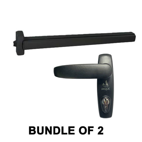 GAAB - T391-01 Panic Exit Device & T800M11 Lever Exit Trim - Matte Black (Bundle of 2) - UHS Hardware GAAB - T391-01 Panic Exit Device & T800M11 Lever Exit Trim - Matte Black (Bundle of 2) - UHS Hardware
