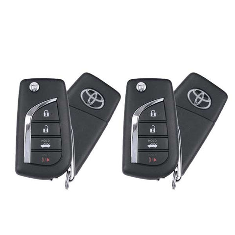 2 x 2018 - 2019 Toyota Camry / 4-Button Flip Key / PN: 89070-06790 / HYQ12BFB / H Chip (OEM Refurb) (2 for 1) - UHS Hardware 2 x 2018 - 2019 Toyota Camry / 4-Button Flip Key / PN: 89070-06790 / HYQ12BFB / H Chip (OEM Refurb) (2 for 1) - UHS Hardware
