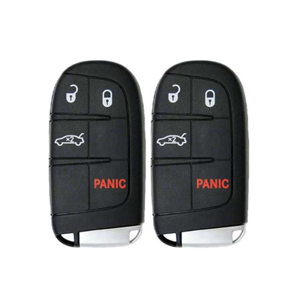 2 x 2015-2021 Dodge Chrysler / 4-Button Smart Key / PN: 68394196AA / M3M-40821302 (AFTERMARKET) (2 for 1) - UHS Hardware