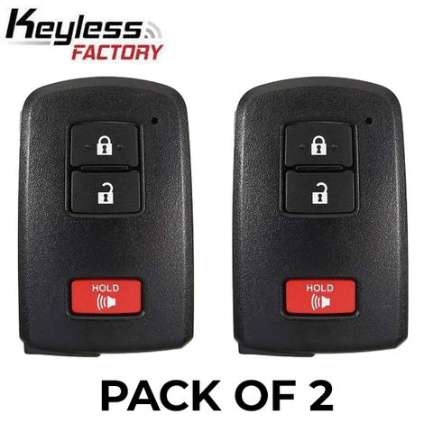 2 x 2012-2021 Toyota Highlander / Tacoma / Land Cruiser / 3-Button Smart Key / PN: 89904-0E091 / HYQ14FBA (AG Board 2110 PCB) (AFTERMARKET) (Pack of 2) 2 x 2012-2021 Toyota Highlander / Tacoma / Land Cruiser / 3-Button Smart Key / PN: 89904-0E091 / HYQ14FBA (AG Board 2110 PCB) (AFTERMARKET) (Pack of 2)