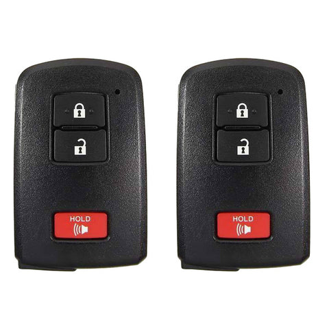 2 x 2012-2021 Toyota Highlander / Tacoma / Land Cruiser / 3-Button Smart Key / PN: 89904-0E091 / HYQ14FBA (AG Board 2110 PCB) (AFTERMARKET) (Pack of 2) 2 x 2012-2021 Toyota Highlander / Tacoma / Land Cruiser / 3-Button Smart Key / PN: 89904-0E091 / HYQ14FBA (AG Board 2110 PCB) (AFTERMARKET) (Pack of 2)