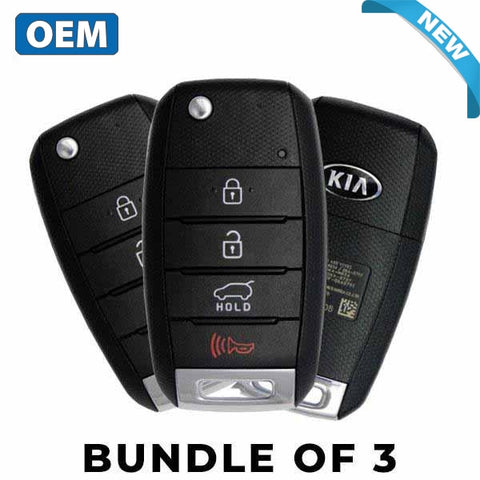 3 x 2014-2019 Kia Soul / 4-Button Flip Key / PN: 95430-B2100 / OSLOKA-875T (BUNDLE OF 3) - UHS Hardware 3 x 2014-2019 Kia Soul / 4-Button Flip Key / PN: 95430-B2100 / OSLOKA-875T (BUNDLE OF 3) - UHS Hardware