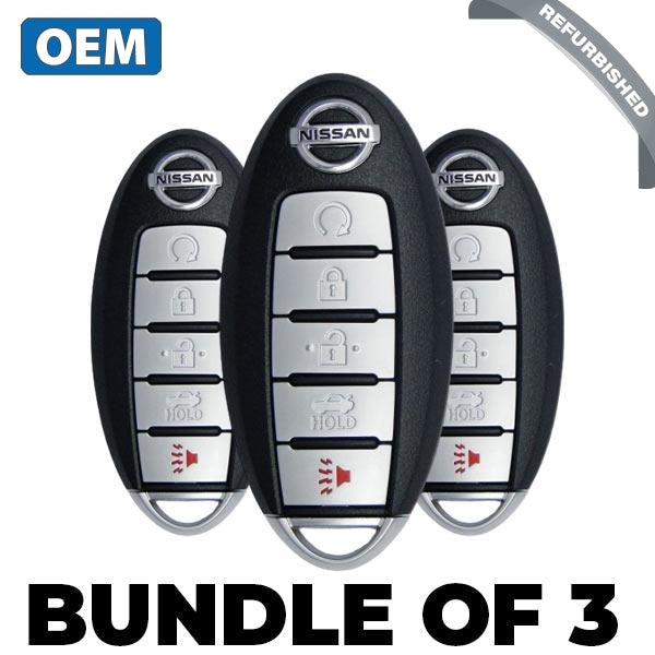 3 X 2016-2018 Nissan Maxima Altima / 5-Button Smart Key Pn: 285E3-4Ra0B Kr5S180144014 Ic 204 (Bundle 3 X 2016-2018 Nissan Maxima Altima / 5-Button Smart Key Pn: 285E3-4Ra0B Kr5S180144014 Ic 204 (Bundle