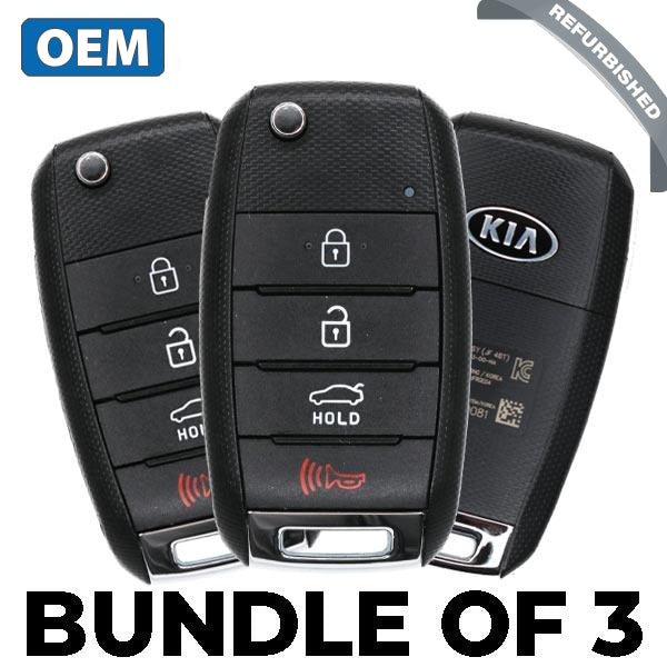 3 x 2016-2020 Kia Optima / 4-Button Flip Key / PN: 95430-D4010 / SY5JFRGE04 (BUNDLE OF 3) - UHS Hardware 3 x 2016-2020 Kia Optima / 4-Button Flip Key / PN: 95430-D4010 / SY5JFRGE04 (BUNDLE OF 3) - UHS Hardware