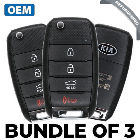 3 x 2016-2020 Kia Optima / 4-Button Flip Key / PN: 95430-D4010 / SY5JFRGE04 (BUNDLE OF 3) - UHS Hardware 3 x 2016-2020 Kia Optima / 4-Button Flip Key / PN: 95430-D4010 / SY5JFRGE04 (BUNDLE OF 3) - UHS Hardware