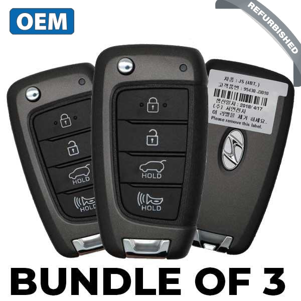 3 X 2019-2020 Hyundai Veloster / 4-Button Flip Key Pn: 95430-J3010 Sy5Igrge04 (Bundle Of 3) Smart 3 X 2019-2020 Hyundai Veloster / 4-Button Flip Key Pn: 95430-J3010 Sy5Igrge04 (Bundle Of 3) Smart