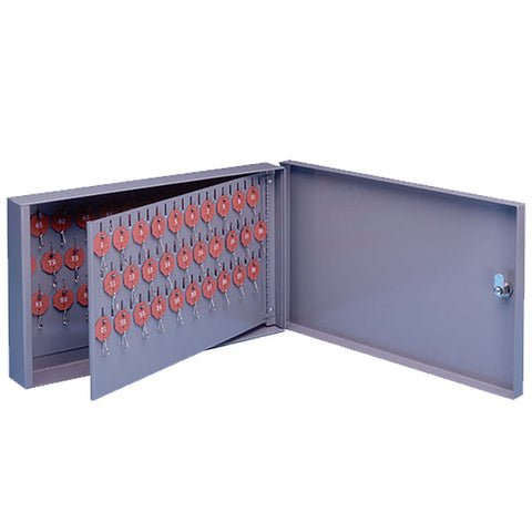Lund - Single Door Wall Mount Key Cabinet - Small - Optional Tag System - Optional Capacity - 18 Gauge Steel - Grey Powder Coat Finish Lund - Single Door Wall Mount Key Cabinet - Small - Optional Tag System - Optional Capacity - 18 Gauge Steel - Grey Powder Coat Finish