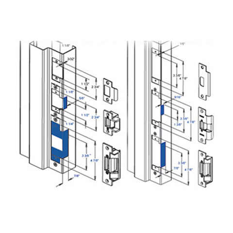 Trine - 323478LC - Enhanced ANSI Electric Strike Kit - Grade 1 - UHS Hardware Trine - 323478LC - Enhanced ANSI Electric Strike Kit - Grade 1 - UHS Hardware