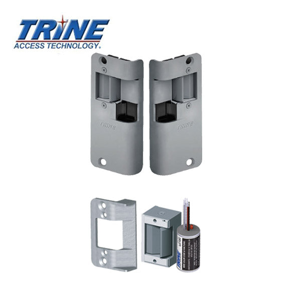 Trine - 3258458LC - Electric Strike Kit for Deadlatches - The Deadlatch Solution - Fire Rated ANSI - Grade 1 - UHS Hardware Trine - 3258458LC - Electric Strike Kit for Deadlatches - The Deadlatch Solution - Fire Rated ANSI - Grade 1 - UHS Hardware
