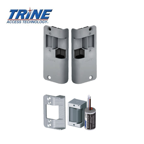 Trine - 3258458LC - Electric Strike Kit for Deadlatches - The Deadlatch Solution - Fire Rated ANSI - Grade 1 - UHS Hardware Trine - 3258458LC - Electric Strike Kit for Deadlatches - The Deadlatch Solution - Fire Rated ANSI - Grade 1 - UHS Hardware