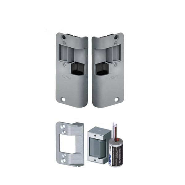 Trine - 3258458LC - Electric Strike Kit for Deadlatches - The Deadlatch Solution - Fire Rated ANSI - Grade 1 - UHS Hardware Trine - 3258458LC - Electric Strike Kit for Deadlatches - The Deadlatch Solution - Fire Rated ANSI - Grade 1 - UHS Hardware