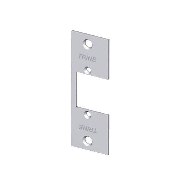 Trine - 334 - 3-3/4" - 3000 Series Electric Strike Faceplate - Satin Chrome - No Ramp - Grade 2 - UHS Hardware Trine - 334 - 3-3/4" - 3000 Series Electric Strike Faceplate - Satin Chrome - No Ramp - Grade 2 - UHS Hardware