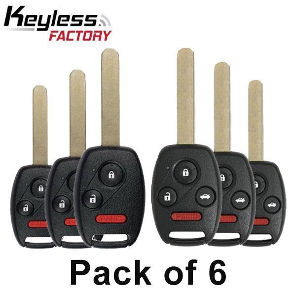 3 x Honda Acura 3-Button Remote Head Key / 3 x Honda Acura 4-Button Remote Head Key 2006-2017 (Pack of 6) - UHS Hardware 3 x Honda Acura 3-Button Remote Head Key / 3 x Honda Acura 4-Button Remote Head Key 2006-2017 (Pack of 6) - UHS Hardware