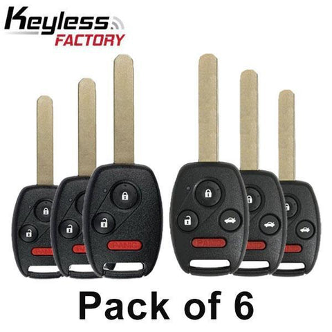 3 x Honda Acura 3-Button Remote Head Key / 3 x Honda Acura 4-Button Remote Head Key 2006-2017 (Pack of 6) - UHS Hardware 3 x Honda Acura 3-Button Remote Head Key / 3 x Honda Acura 4-Button Remote Head Key 2006-2017 (Pack of 6) - UHS Hardware