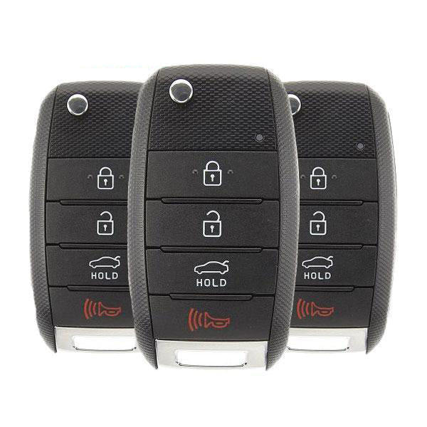 2014-2015 Kia Optima / 4-Button Flip Key / PN: 95430-2T560 / NYODD4TX1306-TFL (Pack of 3) - UHS Hardware 2014-2015 Kia Optima / 4-Button Flip Key / PN: 95430-2T560 / NYODD4TX1306-TFL (Pack of 3) - UHS Hardware