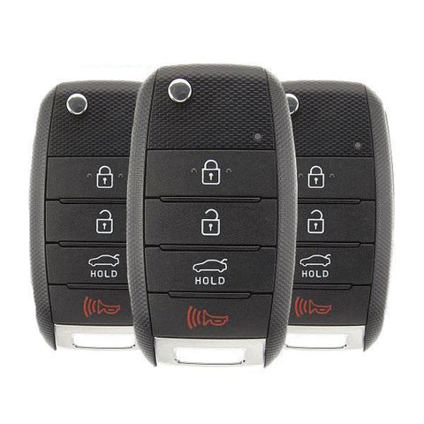 2014-2015 Kia Optima / 4-Button Flip Key / PN: 95430-2T560 / NYODD4TX1306-TFL (Pack of 3) - UHS Hardware 2014-2015 Kia Optima / 4-Button Flip Key / PN: 95430-2T560 / NYODD4TX1306-TFL (Pack of 3) - UHS Hardware