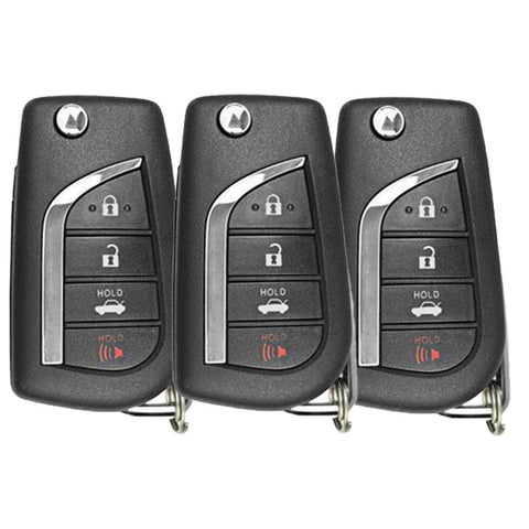 3 x 2014-2017 Toyota Camry Corolla / 4-Button Flip Key / HYQ12BDM / H Chip (AFTERMARKET) ( Pack of 3 ) 3 x 2014-2017 Toyota Camry Corolla / 4-Button Flip Key / HYQ12BDM / H Chip (AFTERMARKET) ( Pack of 3 )