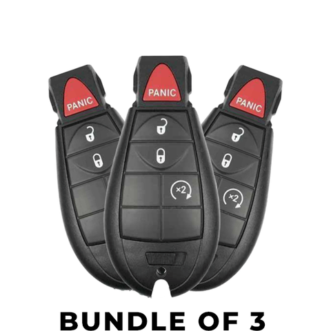 3x 2014-2020 Jeep Cherokee / 4-Button Fobik / GQ4-53T (BUNDLE OF 3) - UHS Hardware 3x 2014-2020 Jeep Cherokee / 4-Button Fobik / GQ4-53T (BUNDLE OF 3) - UHS Hardware