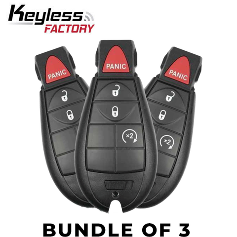 3x 2014-2020 Jeep Cherokee / 4-Button Fobik / GQ4-53T (BUNDLE OF 3) - UHS Hardware 3x 2014-2020 Jeep Cherokee / 4-Button Fobik / GQ4-53T (BUNDLE OF 3) - UHS Hardware