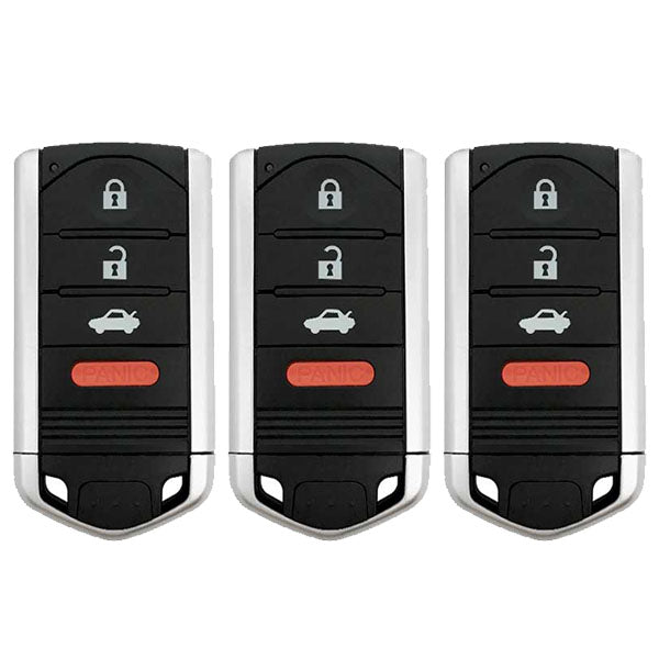 3 x 2009-2014 Acura TL / 4-Button Smart Key / PN: 72147-TK4-A71 / M3N5WY8145 (AFTERMARKET) (Pack of 3) - UHS Hardware 3 x 2009-2014 Acura TL / 4-Button Smart Key / PN: 72147-TK4-A71 / M3N5WY8145 (AFTERMARKET) (Pack of 3) - UHS Hardware