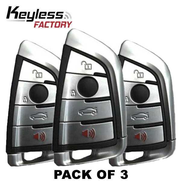 3x 2014-2019 BMW X5 / X6 / 4-Button Smart Key / NBGIDGNG1 / FEM / BDC / 433Mhz (AFTERMARKET) (Bundle of 3) - UHS Hardware 3x 2014-2019 BMW X5 / X6 / 4-Button Smart Key / NBGIDGNG1 / FEM / BDC / 433Mhz (AFTERMARKET) (Bundle of 3) - UHS Hardware