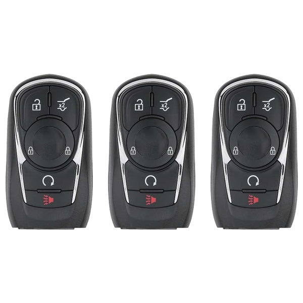 3 x 2018-2020 Buick / 5-Button Smart Key / PN: 13521090 / HYQ4EA (AFTERMARKET) (Pack of 3) - UHS Hardware 3 x 2018-2020 Buick / 5-Button Smart Key / PN: 13521090 / HYQ4EA (AFTERMARKET) (Pack of 3) - UHS Hardware