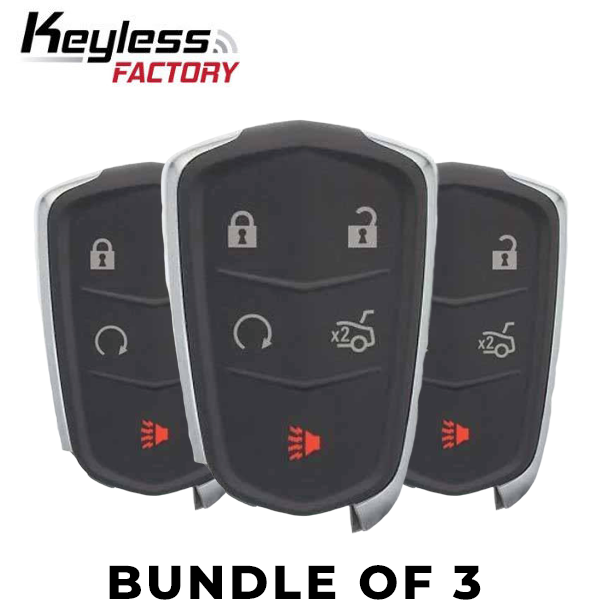 3 x 2014-2019 Cadillac / 5-Button Smart Key / HYQ2AB (BUNDLE OF 3) - UHS Hardware 3 x 2014-2019 Cadillac / 5-Button Smart Key / HYQ2AB (BUNDLE OF 3) - UHS Hardware