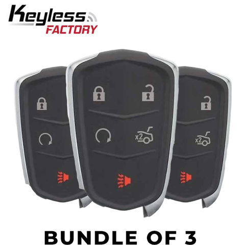 3 x 2014-2019 Cadillac / 5-Button Smart Key / HYQ2AB (BUNDLE OF 3) - UHS Hardware 3 x 2014-2019 Cadillac / 5-Button Smart Key / HYQ2AB (BUNDLE OF 3) - UHS Hardware