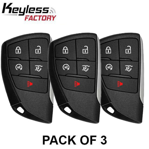 3 x 2021-2022 Buick Envision GMC Yukon Chevrolet Tahoe Suburban / 5-Button Smart Key / PN: 13537956 / HUFGM2718 (AFTERMARKET) (Pack of 3) - UHS Hardware 3 x 2021-2022 Buick Envision GMC Yukon Chevrolet Tahoe Suburban / 5-Button Smart Key / PN: 13537956 / HUFGM2718 (AFTERMARKET) (Pack of 3) - UHS Hardware