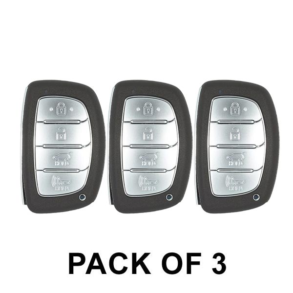 3 x 2017-2020 Hyundai Ioniq Hybrid / 4-Button Smart Key / PN: 95440-G2010 / TQ8-FOB-4F11 (AE) (AFTERMARKET) (Pack of 3) - UHS Hardware