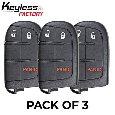 3 x 2015-2020 Jeep Renegade / 3-Button Smart Key / PN: 6MP33DX9AA / M3N-40821302 (AFTERMARKET) (Pack of 3) 3 x 2015-2020 Jeep Renegade / 3-Button Smart Key / PN: 6MP33DX9AA / M3N-40821302 (AFTERMARKET) (Pack of 3)