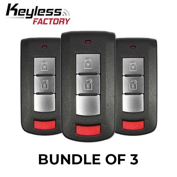 3 x 2008-2020 Mitsubishi Lancer / Outlander / 3-Button Smart Key / PN: 8637B885 / OUC644M-KEY-N (BUNDLE OF 3) - UHS Hardware 3 x 2008-2020 Mitsubishi Lancer / Outlander / 3-Button Smart Key / PN: 8637B885 / OUC644M-KEY-N (BUNDLE OF 3) - UHS Hardware