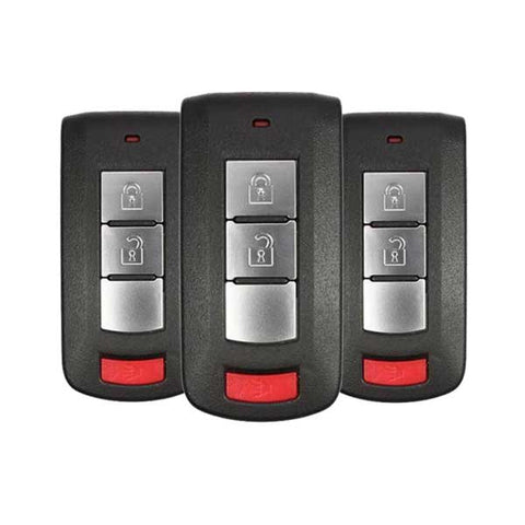 3 x 2008-2020 Mitsubishi Lancer / Outlander / 3-Button Smart Key / PN: 8637B885 / OUC644M-KEY-N (BUNDLE OF 3) - UHS Hardware 3 x 2008-2020 Mitsubishi Lancer / Outlander / 3-Button Smart Key / PN: 8637B885 / OUC644M-KEY-N (BUNDLE OF 3) - UHS Hardware