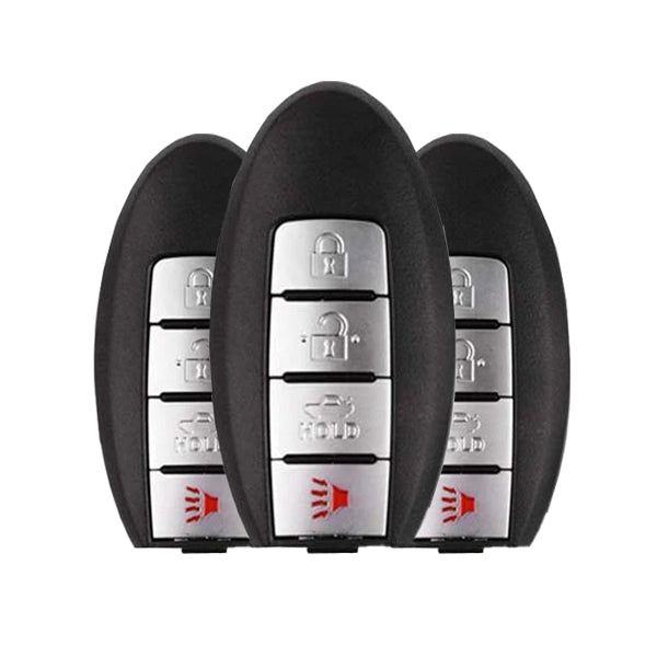 3 X 2013-2019 Nissan Sentra Versa Leaf / 4-Button Smart Key / PN: 285E3-3SG0D / CWTWB1U840 (Bundle of 3) - UHS Hardware 3 X 2013-2019 Nissan Sentra Versa Leaf / 4-Button Smart Key / PN: 285E3-3SG0D / CWTWB1U840 (Bundle of 3) - UHS Hardware