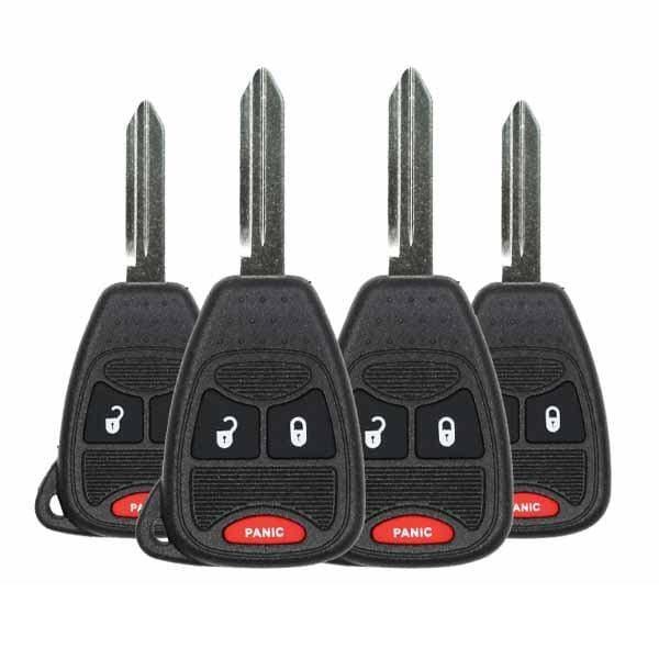 4 X 2004-2007 Chrysler Dodge / 3-Button Remote Head Key Pn: 5183675Aa M3N5Wy72Xx (Oem) (Bundle Of 4) 4 X 2004-2007 Chrysler Dodge / 3-Button Remote Head Key Pn: 5183675Aa M3N5Wy72Xx (Oem) (Bundle Of 4)