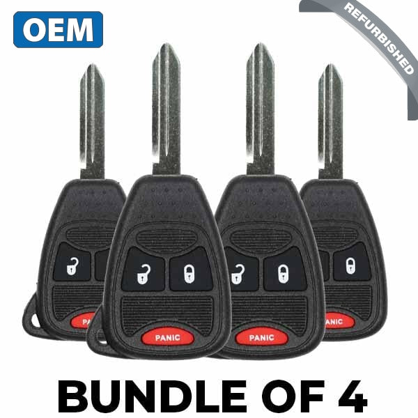 4 X 2004-2007 Chrysler Dodge / 3-Button Remote Head Key Pn: 5183675Aa M3N5Wy72Xx (Bundle Of 4) 4 X 2004-2007 Chrysler Dodge / 3-Button Remote Head Key Pn: 5183675Aa M3N5Wy72Xx (Bundle Of 4)