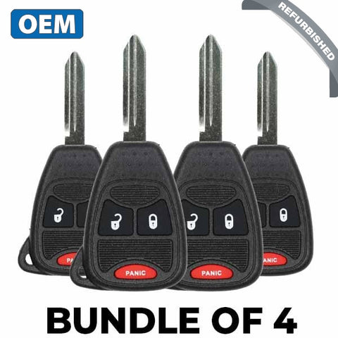 4 X 2004-2007 Chrysler Dodge / 3-Button Remote Head Key Pn: 5183675Aa M3N5Wy72Xx (Bundle Of 4) 4 X 2004-2007 Chrysler Dodge / 3-Button Remote Head Key Pn: 5183675Aa M3N5Wy72Xx (Bundle Of 4)